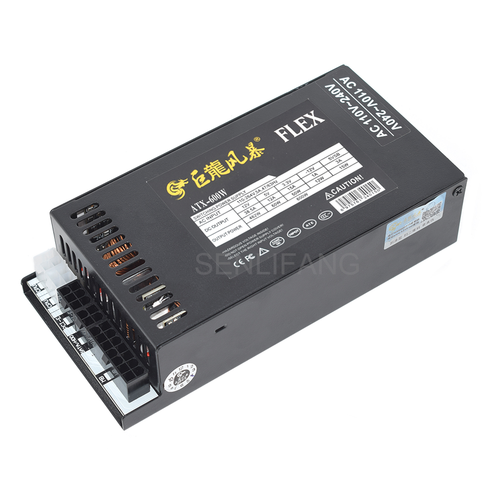New PC Power Supply 400W 600W  - Flex Atx Power Supply 600W 1U 评论和价格
