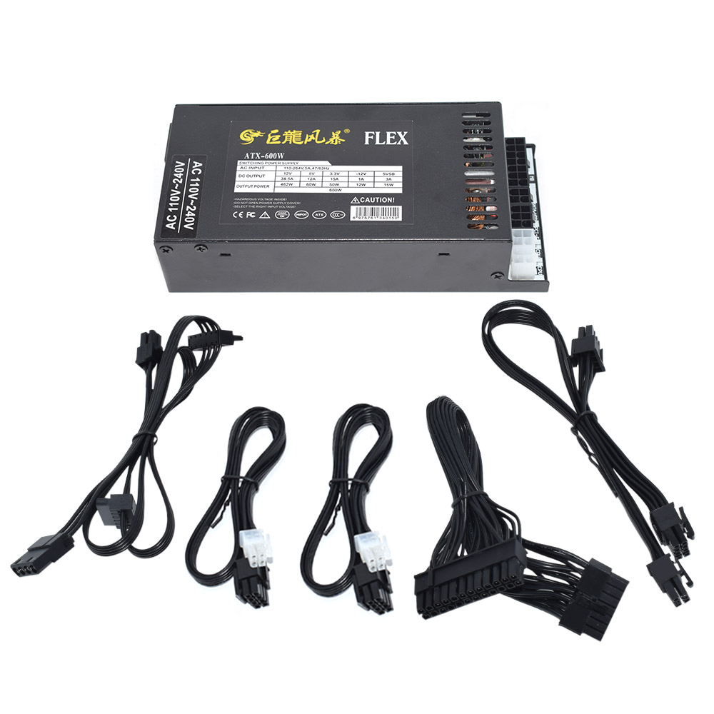 New PC Power Supply 400W 600W  - Flex Atx Power Supply 600W 1U 评论和价格